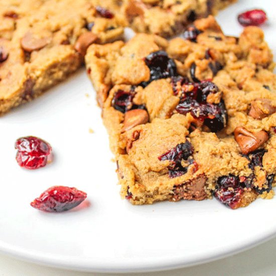 Cranberry Chocolate Chip Blondies