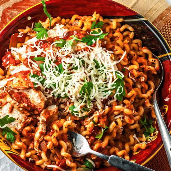 Brown Butter Marinara Chicken Pasta