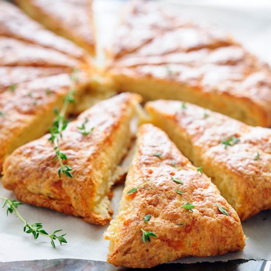 Cheese and Thyme Scones