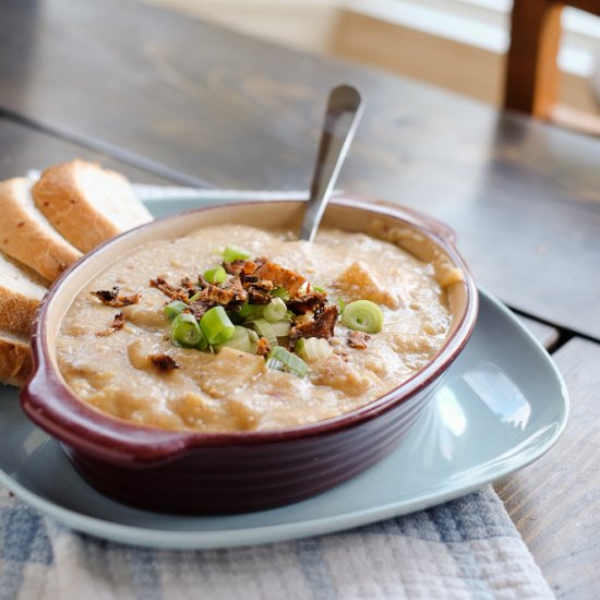 Loaded Baked Potato Soup (Vegan)