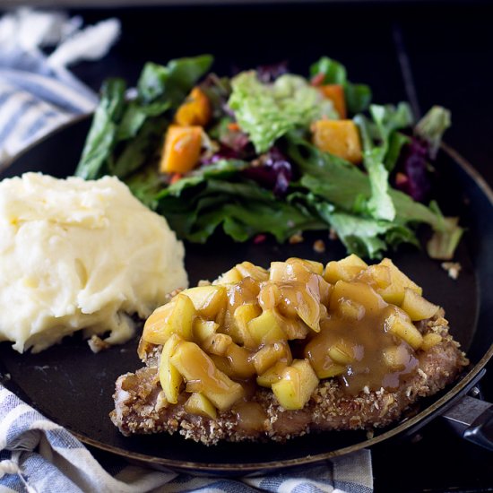 Caramel Apple Pork Chops