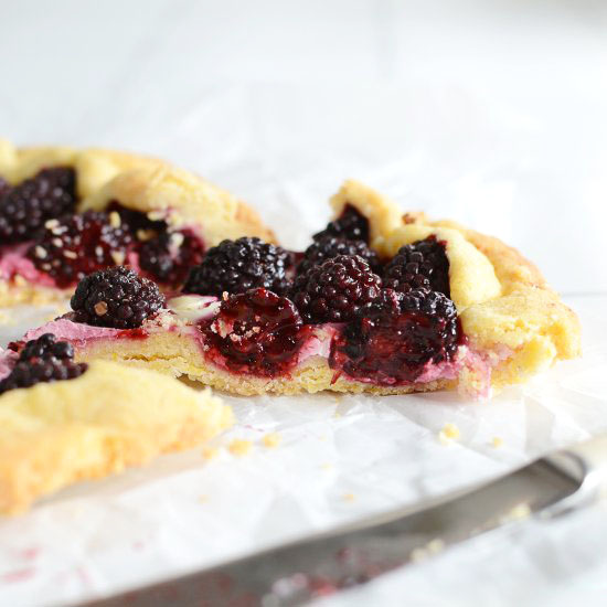 Galette with Blackberries