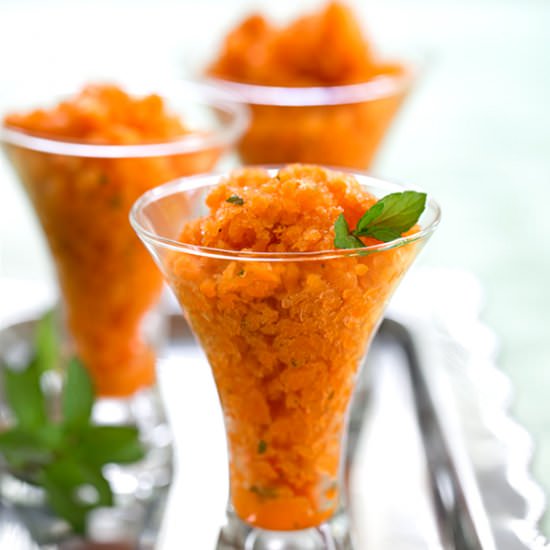 Raw, Vegan Carrot Granita