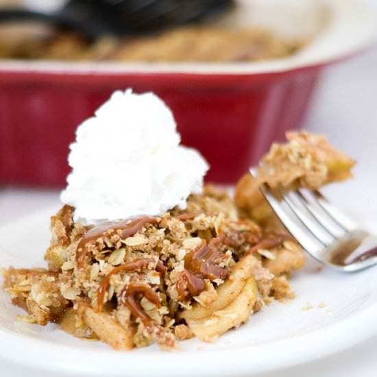 Caramel Apple Crisp