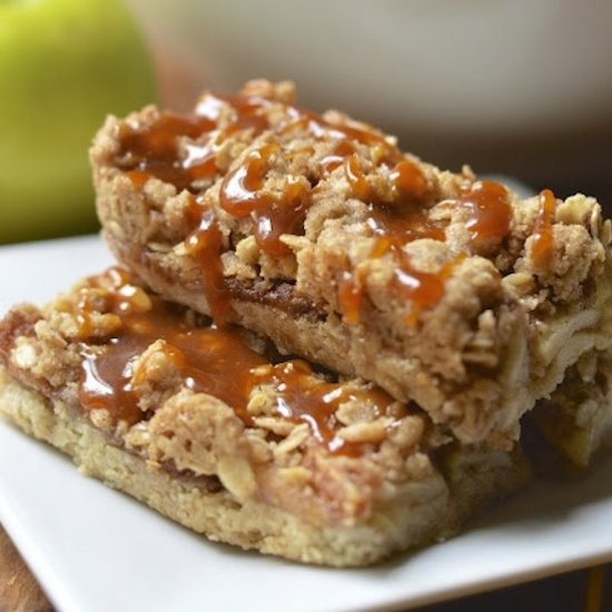 Salted Caramel Apple Pie Bars