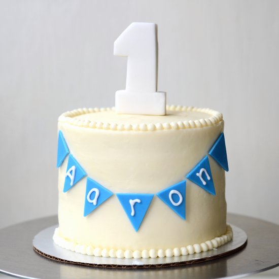 Baby Birthday Bunting Smash Cake