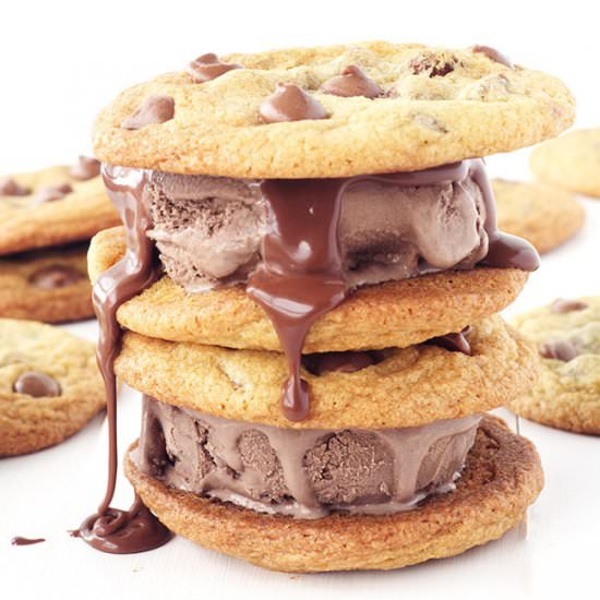 Cookie Ice Cream Sandwiches