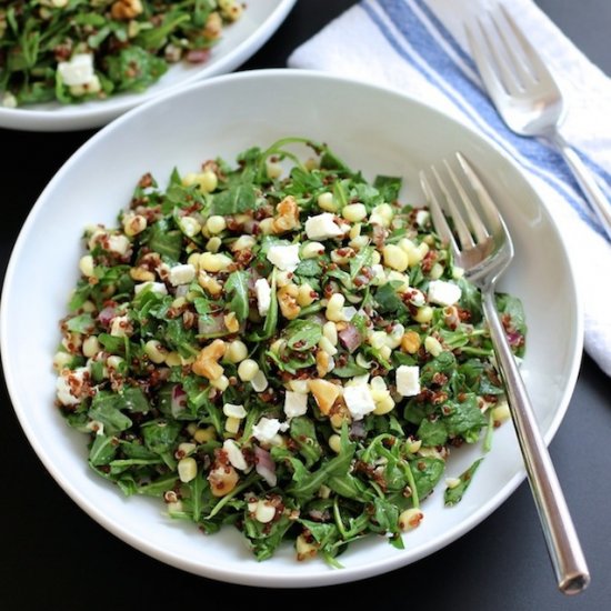 Quinoa Salad with Corn and Feta