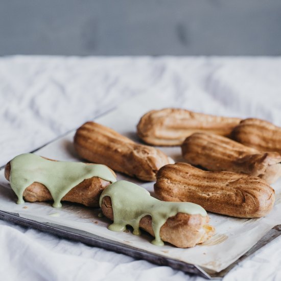 Matcha Eclairs