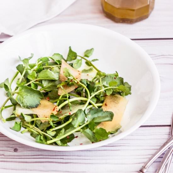 Spiced Melon and Watercress Salad