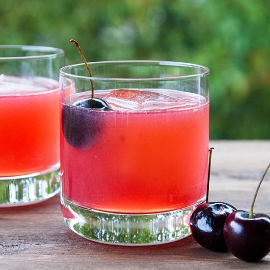 Cherry Bourbon Fizz