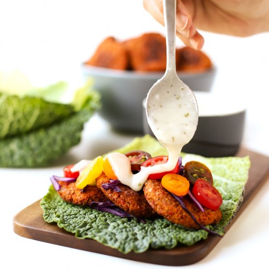 Gluten Free Baked Falafel