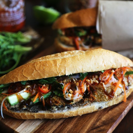 Crumbed Eggplant Bánh Mì