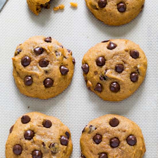 Pumpkin Chocolate Chip Cookies