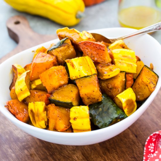 Chili Maple Roasted Winter Squash