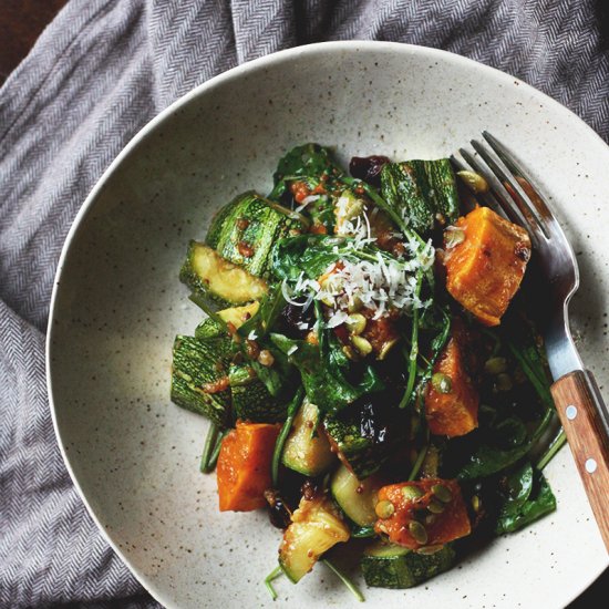 Zucchini and Winter Squash Salad