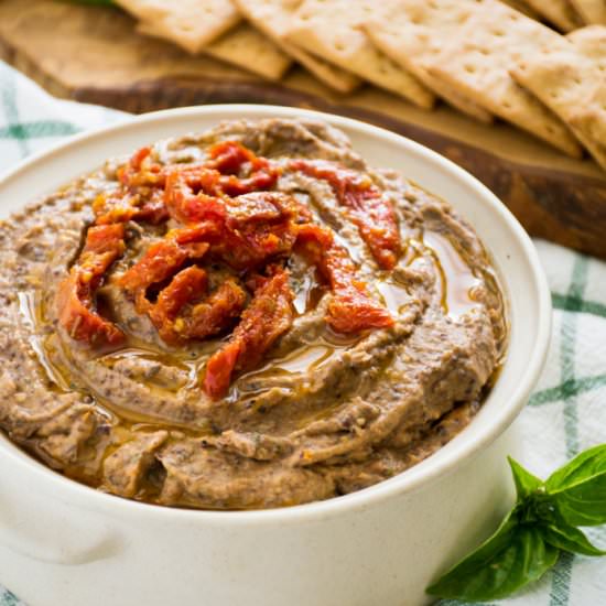 Black Bean Sun-dried Tomato Hummus