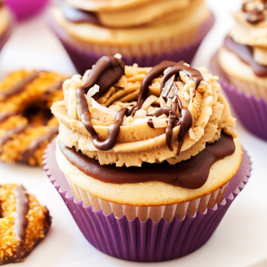 Samoa ~ Caramel deLites Cupcakes