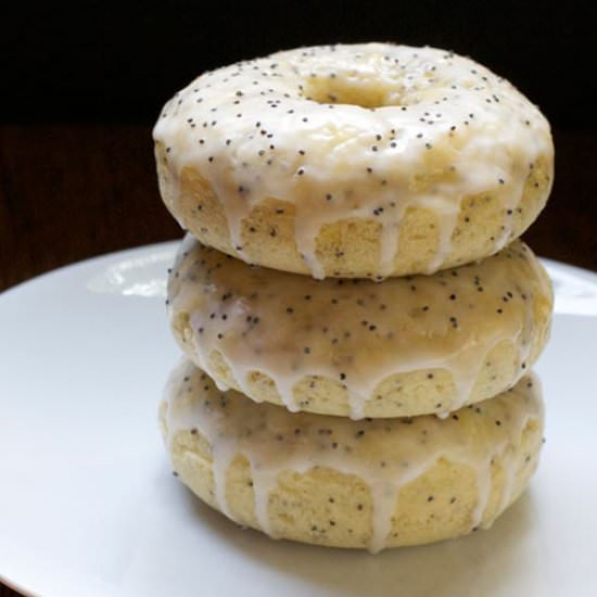 Baked Lemon Poppy Seed Donuts