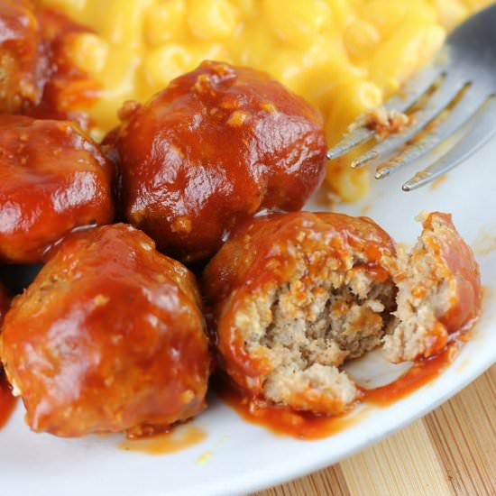 BBQ Turkey Meatballs