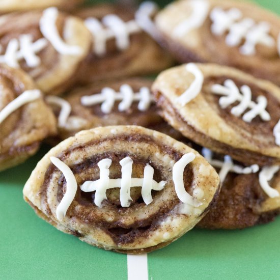 Football Cinnamon Rolls