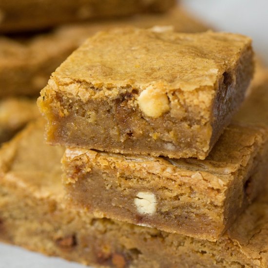 One Bowl Pumpkin Blondies