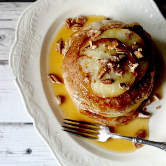 Apple Flax Crispy Pancakes