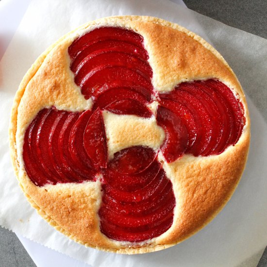 Honey Pluot & Almond Tart