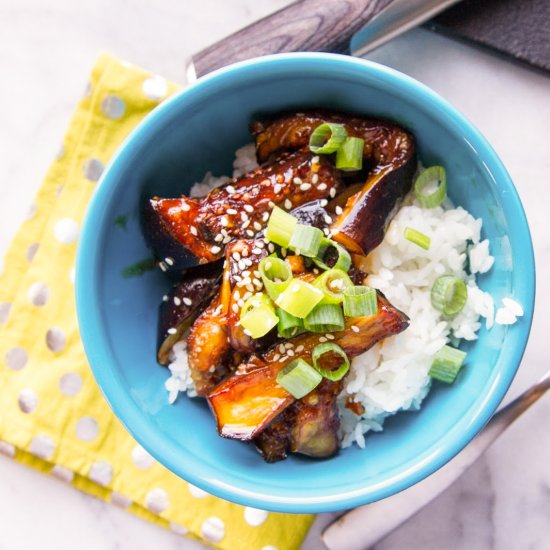 Honey Sesame Eggplant