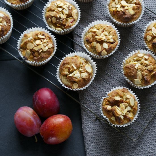 Spiced Plum Muffins