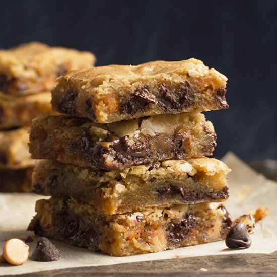 Chocolate Chip Butterscotch Bars