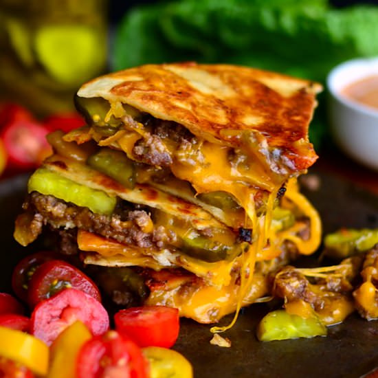 Cheeseburger Quesadillas