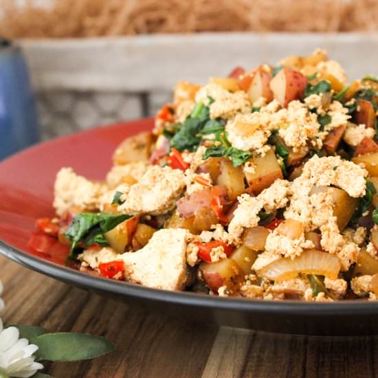 Tofu and Breakfast Scramble