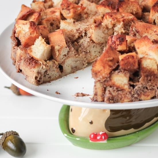 Vegan Apple Cinnamon Bread Pudding