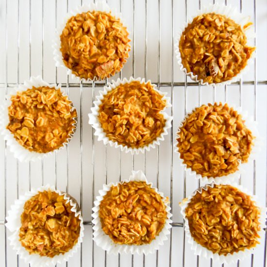 Pumpkin Baked Oatmeal Cups