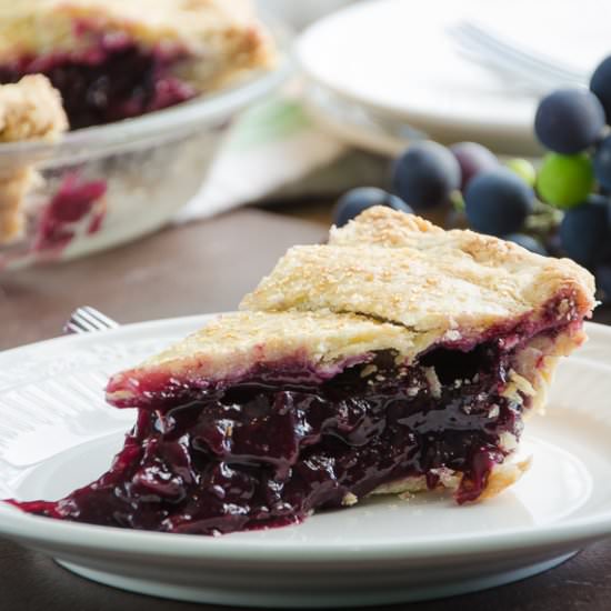 Concord Grape Pie