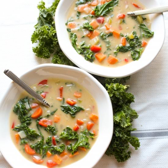 Kale + Sweet Potato Chowder