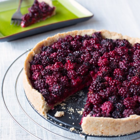 Wild Berry Tart with Almond Crust