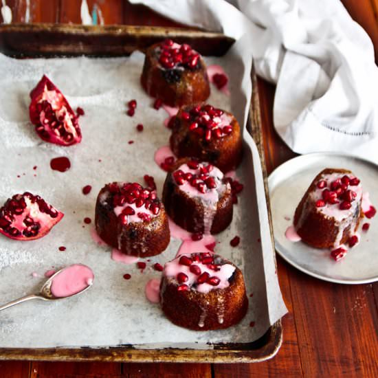 Blueberry & Pomegranate Friands