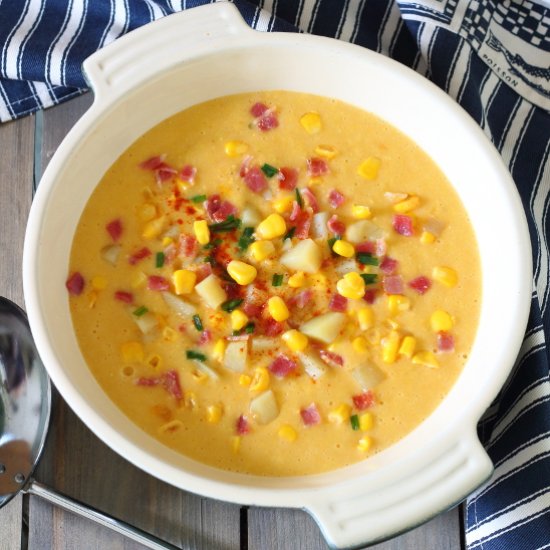 Smoky Bacon and Sweet Corn Chowder