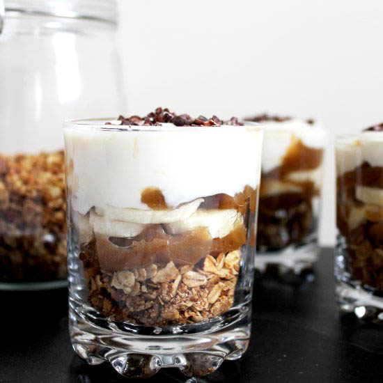 Banoffee Breakfast Pots