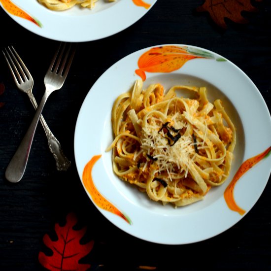 Fettuccine Butternut Squash Alfredo