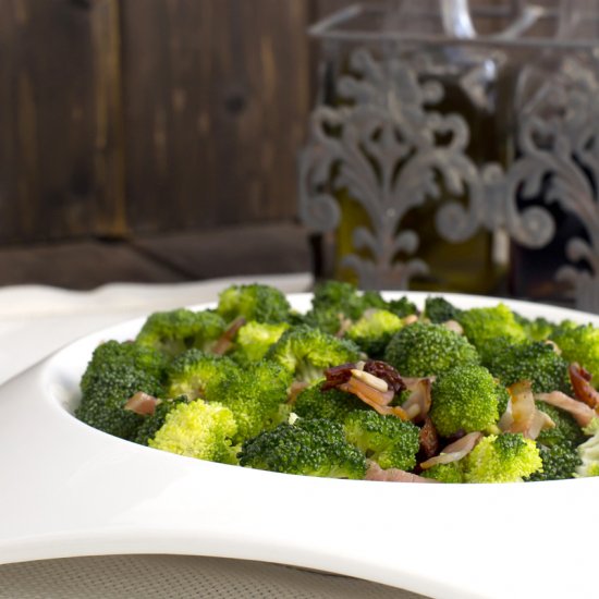 Warm Broccoli Salad with Bacon