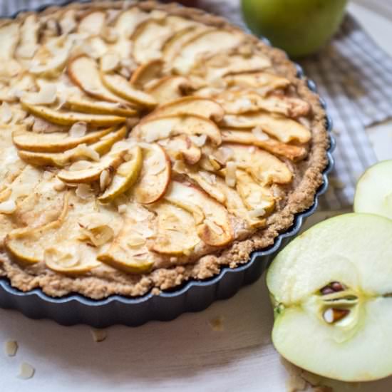 Decadent Hazelnut Maple Apple Tart