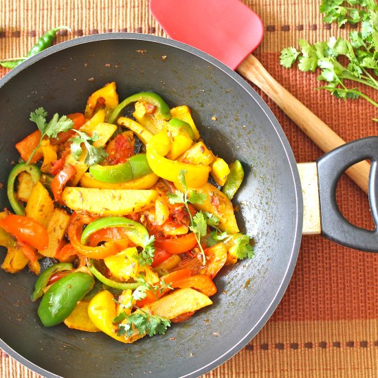 Quick Bell Peppers Stir Fry