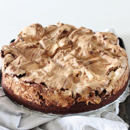 Mexican Choc Hazelnut Meringue Cake