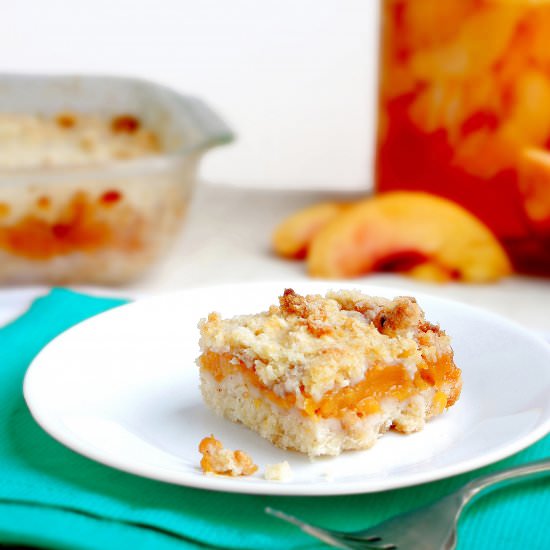 Peach Crumb Bars