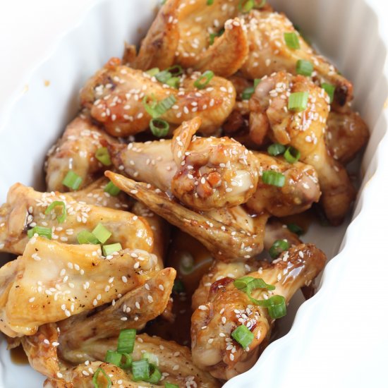 Sticky Sesame Chicken Wings