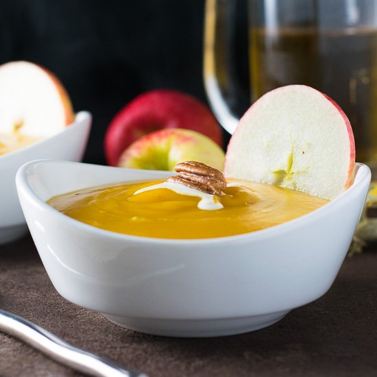 Roasted Squash and Apple Soup