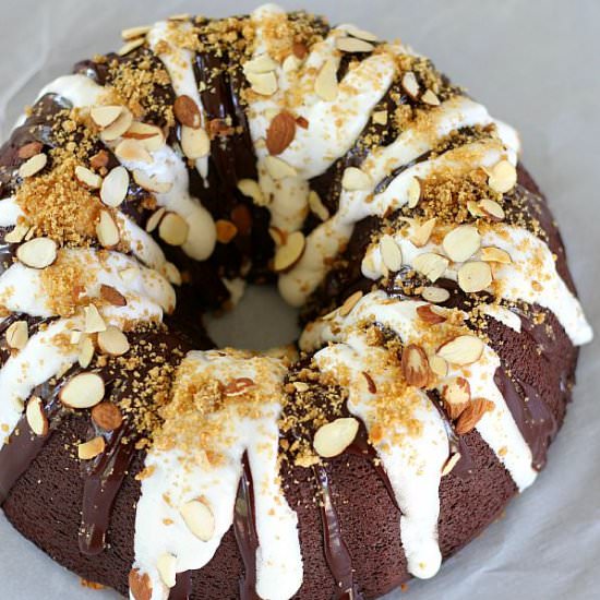 Chocolate S’mores Bundt Cake